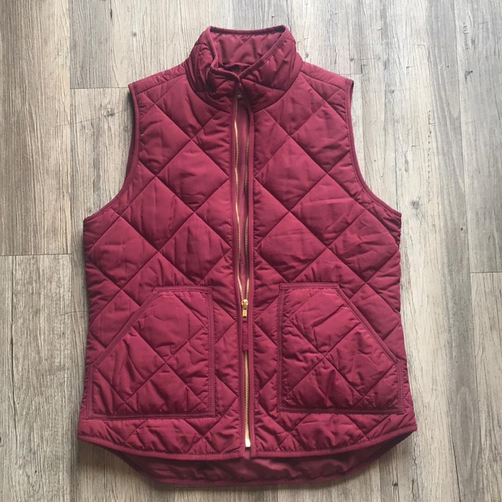 Maroon, J.Crew Vest
